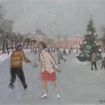 Чистые пруды. 2013, 40х50, х.м..